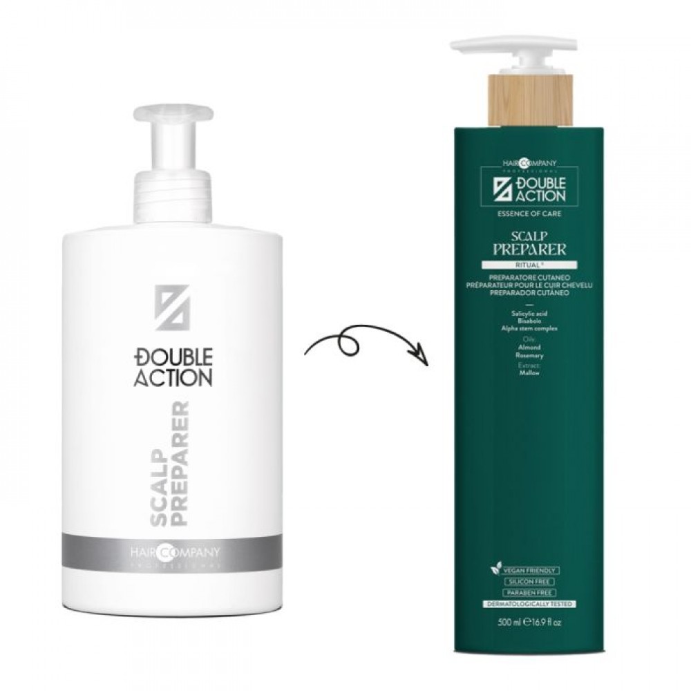Подготовительное средство для кожи головы Scalp Preparer Double Action Hair Company, 500 мл