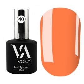 Цветная база Valeri French Base Neon №40, оранжевая, 12 мл