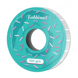 Запасной блок файл-ленты белый для пластиковой котушки Bobbinail STALEKS PRO 100 грит (7 м)