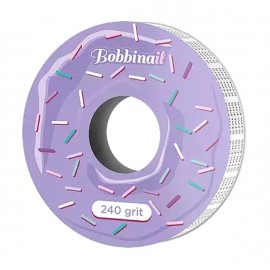Запасной блок файл-ленты белый для пластиковой котушки Bobbinail STALEKS PRO 240 грит (7 м)