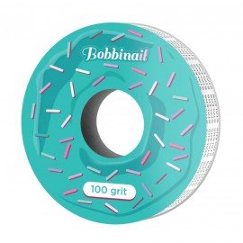 Запасной блок файл-ленты белый для пластиковой котушки Bobbinail STALEKS PRO 100 грит (7 м)