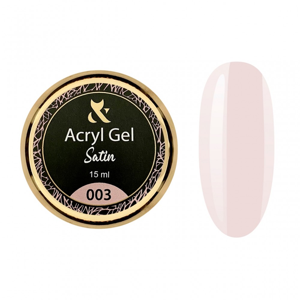 Акрил-гель для нігтів F.O.X Acryl gel Satin 003, 15 мл