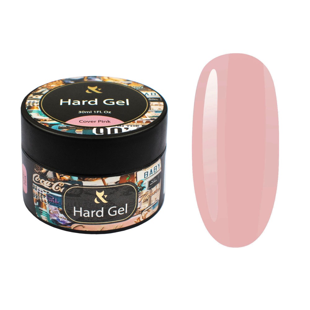 Гель для моделирования камуфлирующий (розовый) F.O.X Hard gel Cover Pink, 30 мл