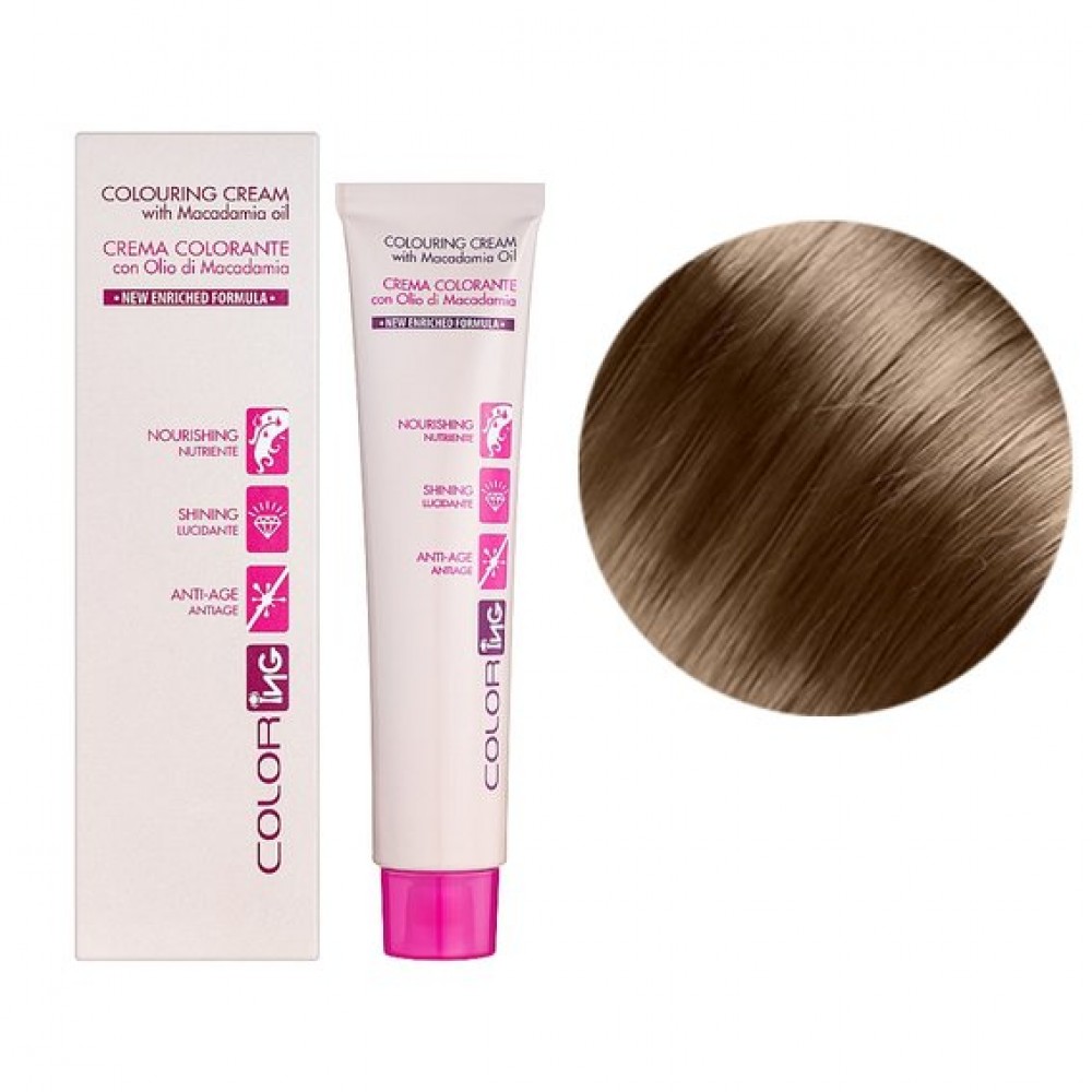 8 Крем-краска для волос ING Professional Colouring Cream with Macadamia oil светлый блондин, 60 мл