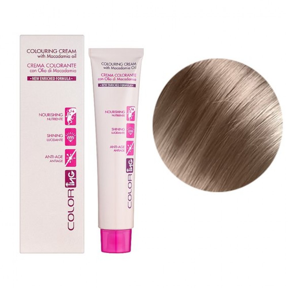 8.17 Крем-краска для волос ING Professional Colouring Cream with Macadamia oil блондин светлое дерево ,60 мл