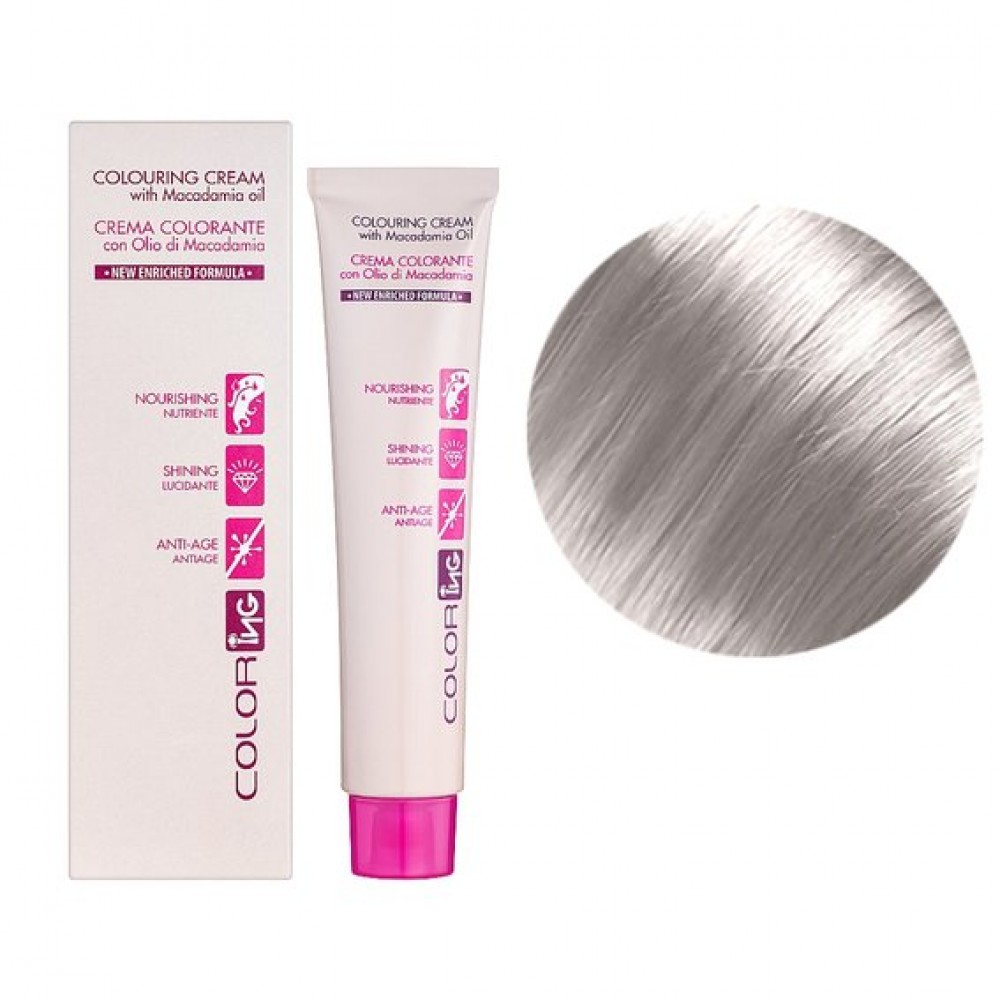 9.11 Крем-краска для волос ING Professional Colouring Cream with Macadamia oil экстра светлый блондин пепельный интенсивный, 60 мл