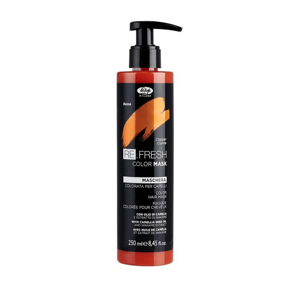 Безаммиачная тонирующая маска для волос Lisap Refresh Color Mask Медь, 250 мл
