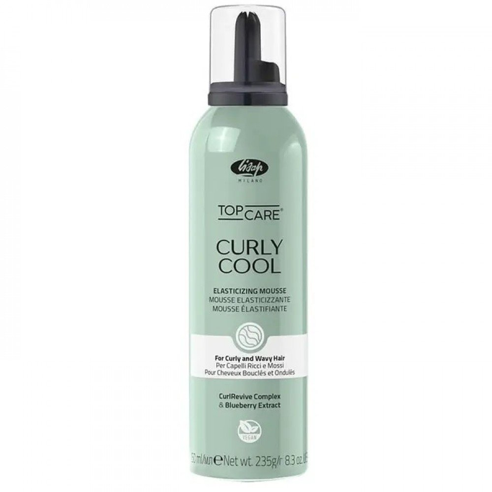 Піна для кучерявого та хвилястого волосся Lisap Curly Cool Elasticizing Mousse, 250 мл