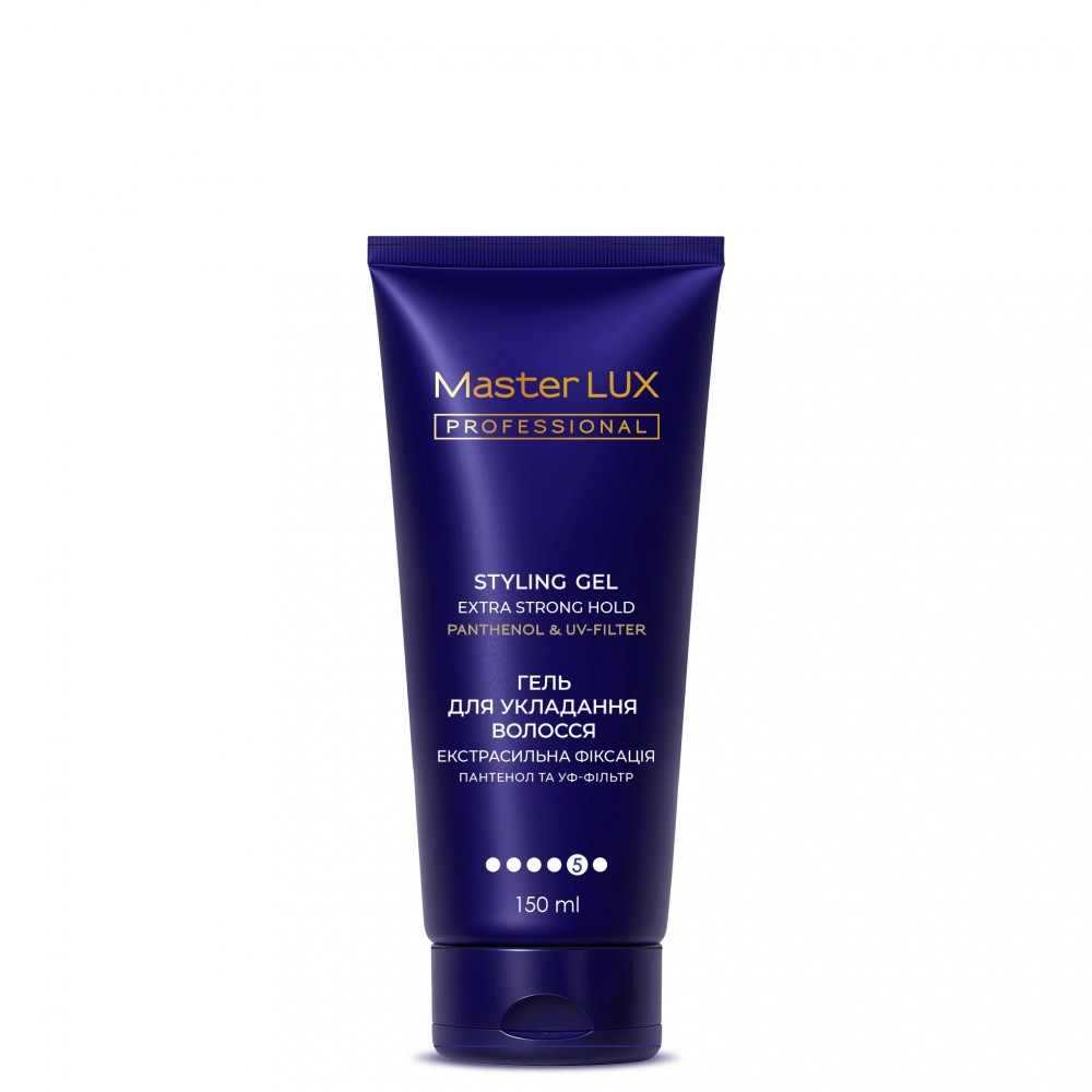 Гель для укладки волос экстрасильной фиксации Master LUX professional, 150 мл