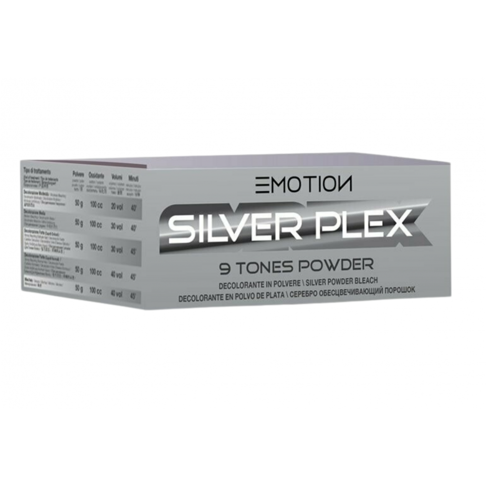 Обесцвечивающая пудра серебристая SILVER PLEX EMOTION, 500 г