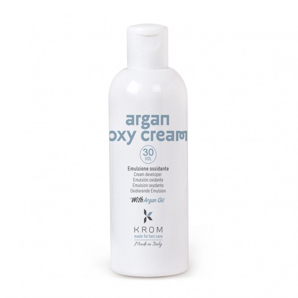 9% Окислительная эмульсия KROM ARGAN OXY CREAM с маслом арганы (30 vol), 150 мл