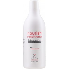 Питательный кондиционер для волос KROM NOURISH с экстрактом сладкого миндаля, 1000 мл