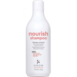 Питательный шампунь для волос KROM NOURISH с экстрактом сладкого миндаля, 1000 мл