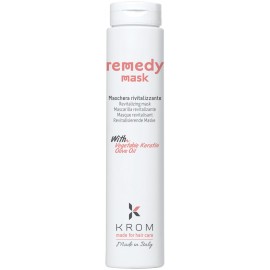 Восстанавливающая маска для волос KROM REMEDY с растительным кератином и маслом оливы, 250 мл