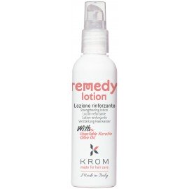 Укрепляющий лосьон для волос KROM REMEDY с растительным кератином и маслом оливы, 100 мл