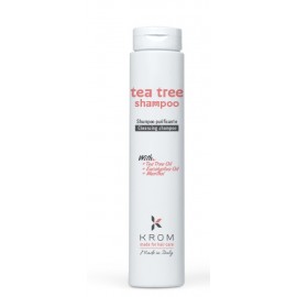 Шампунь очищающий для волос KROM TEA TREE с маслом чайного дерева, маслом эвкалипта и ментолом, 250 мл