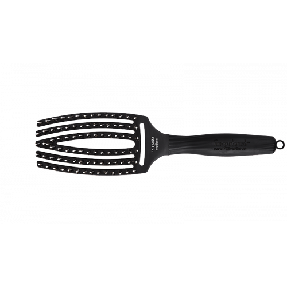 Щетка массажная OLIVIA GARDEN с натуральной щетиной FINGER BRUSH Combo Medium OGBFBC2M