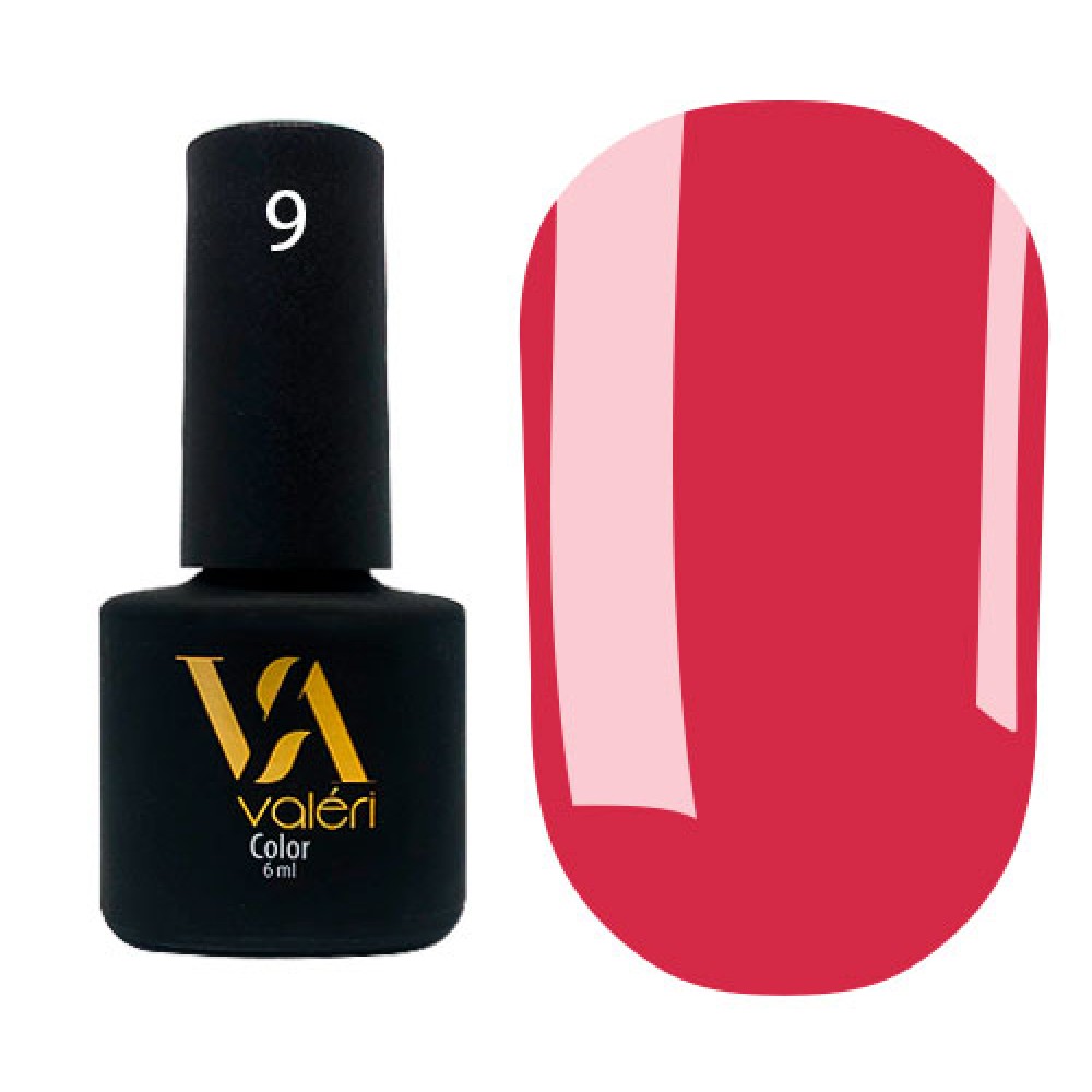 Гель-лак Valeri Color № 009 (кораллово-розовый, эмаль), 6 мл
