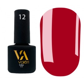 Гель-лак Valeri Color № 012 (алый красный, эмаль), 6 мл