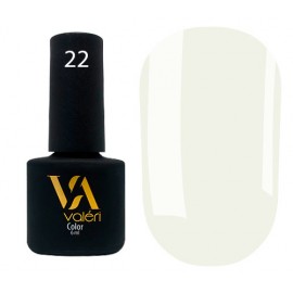 Гель-лак Valeri Color № 022 (бело-серый, эмаль), 6 мл