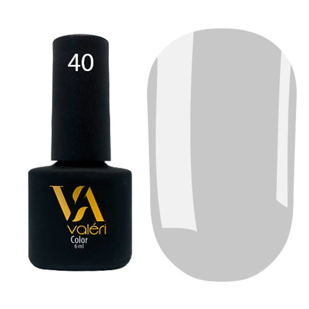 Гель-лак Valeri Color № 040 (дымчатый, эмаль), 6 мл