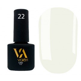 Гель-лак Valeri Color № 022 (бело-серый, эмаль), 6 мл