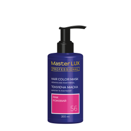 Маска тонирующая для волос Master LUX professional 056 Розовая 200 мл