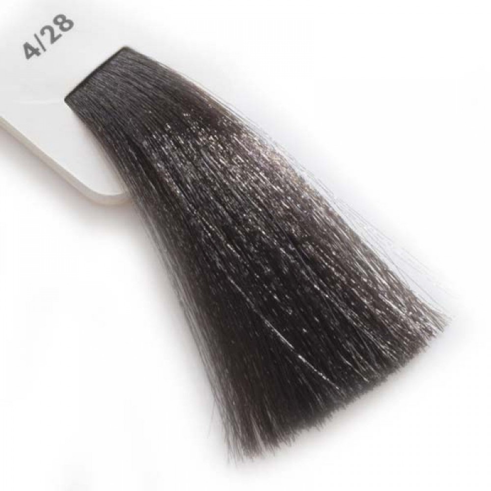 Крем-краска для волос Lisap LK Creamcolor OPC 4/28 шатен жемчужно-пепельный, 100 мл