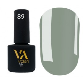 Гель-лак Valeri Color № 089 (серо-зеленый, эмаль), 6 мл