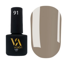 Гель-лак Valeri Color № 091 (холодный бежевый, эмаль), 6 мл