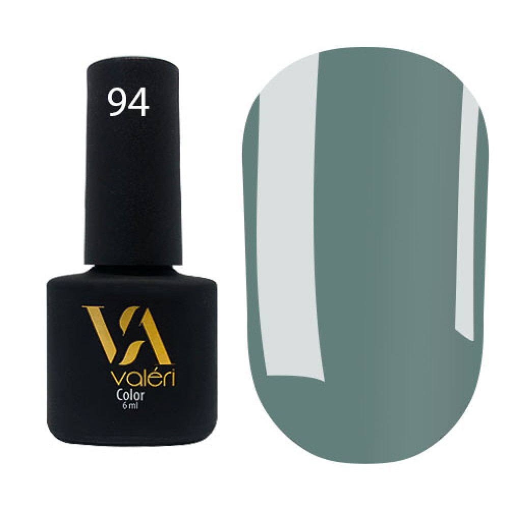 Гель-лак Valeri Color № 094 (серо-голубой, эмаль), 6 мл