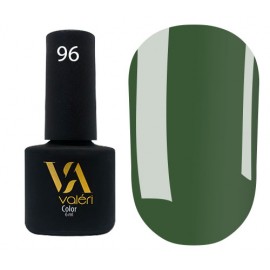 Гель-лак Valeri Color № 096 (темно-зеленый, эмаль), 6 мл