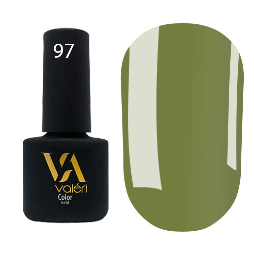 Гель-лак Valeri Color № 097 (травянистый, эмаль), 6 мл
