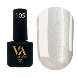 Гель-лак Valeri Color № 105 (жемчужный, микроблеск), 6 мл