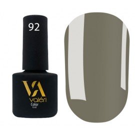 Гель-лак Valeri Color № 092 (темно-серый, эмаль), 6 мл