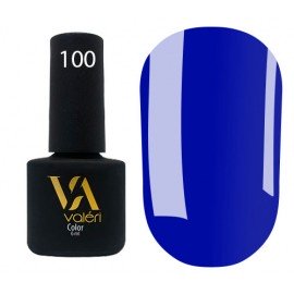 Гель-лак Valeri Color № 100 (ярко-синий, эмаль), 6 мл