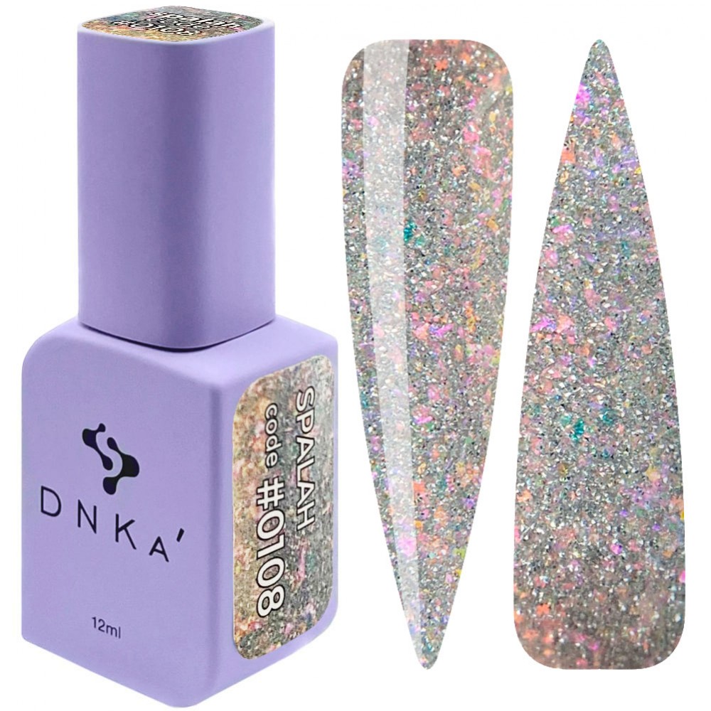 Cвітловідбиваючий гель-лак DNKa` Gel Polish, 12 ml Spalah #0108