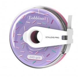 Змінний файл-стрічка білий в пластиковій котушці Bobbinail STALEKS PRO 100 грит (7 м)