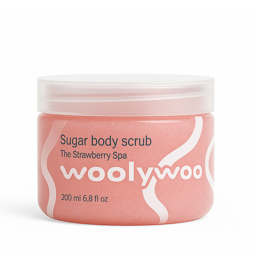 Сахарный скраб для тела The Strawberry Spa WoolyWoo, 200 мл