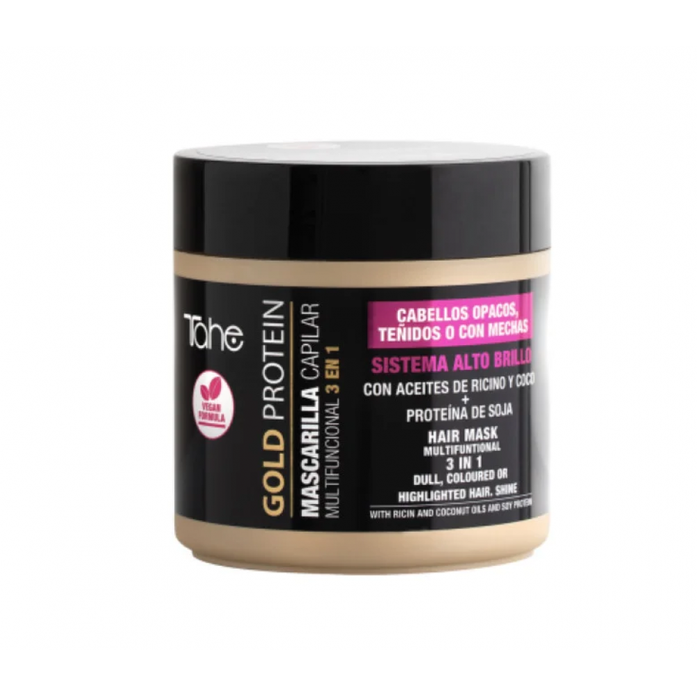 Восстанавливающая маска для окрашенных волос 3 в 1 TAHE B.A.-GOLD PROTEIN MASCARILLA, 400 мл