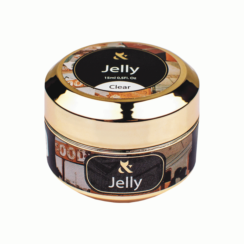 Гель для моделирования (прозрачный ) F.O.X Jelly Clear, 15 мл