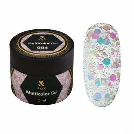 Гель-лак для дизайна F.O.X Multicolor Gel 004, 5 мл