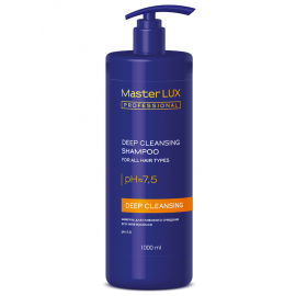 Шампунь для глубокой очистки для всех типов волос с дозатором Master LUX professional, 1000 мл