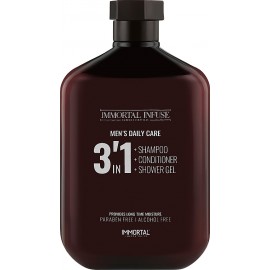 Шампунь для волосся 3в1 Immortal Infuse Men’s Daily Care 3 in 1 (шапунь, кондиціонер, гель для душу), 500 мл