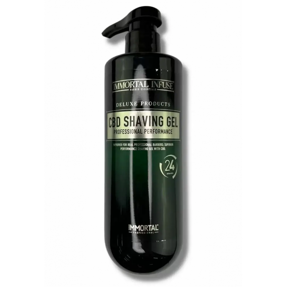 Восстанавливающий гель для бритья IMMORTAL CBD Shaving Gel, 475 мл