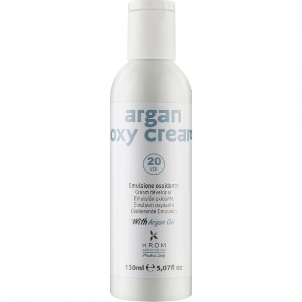 6% Окислительная эмульсия KROM ARGAN OXY CREAM с маслом арганы (10 vol), 150 мл
