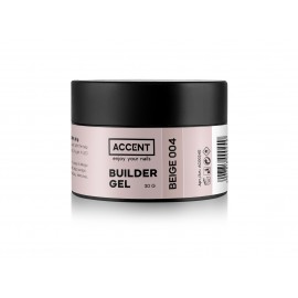 Моделирующий гель бежевий 004 Builder gel beige 004 Accent, 30 мл