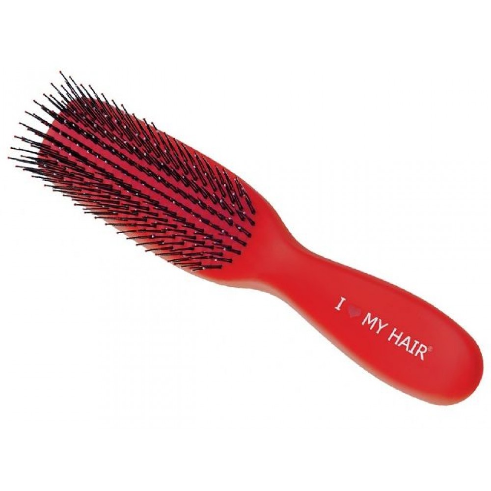 Щетка Spider I LOVE MY HAIR красная  размер M