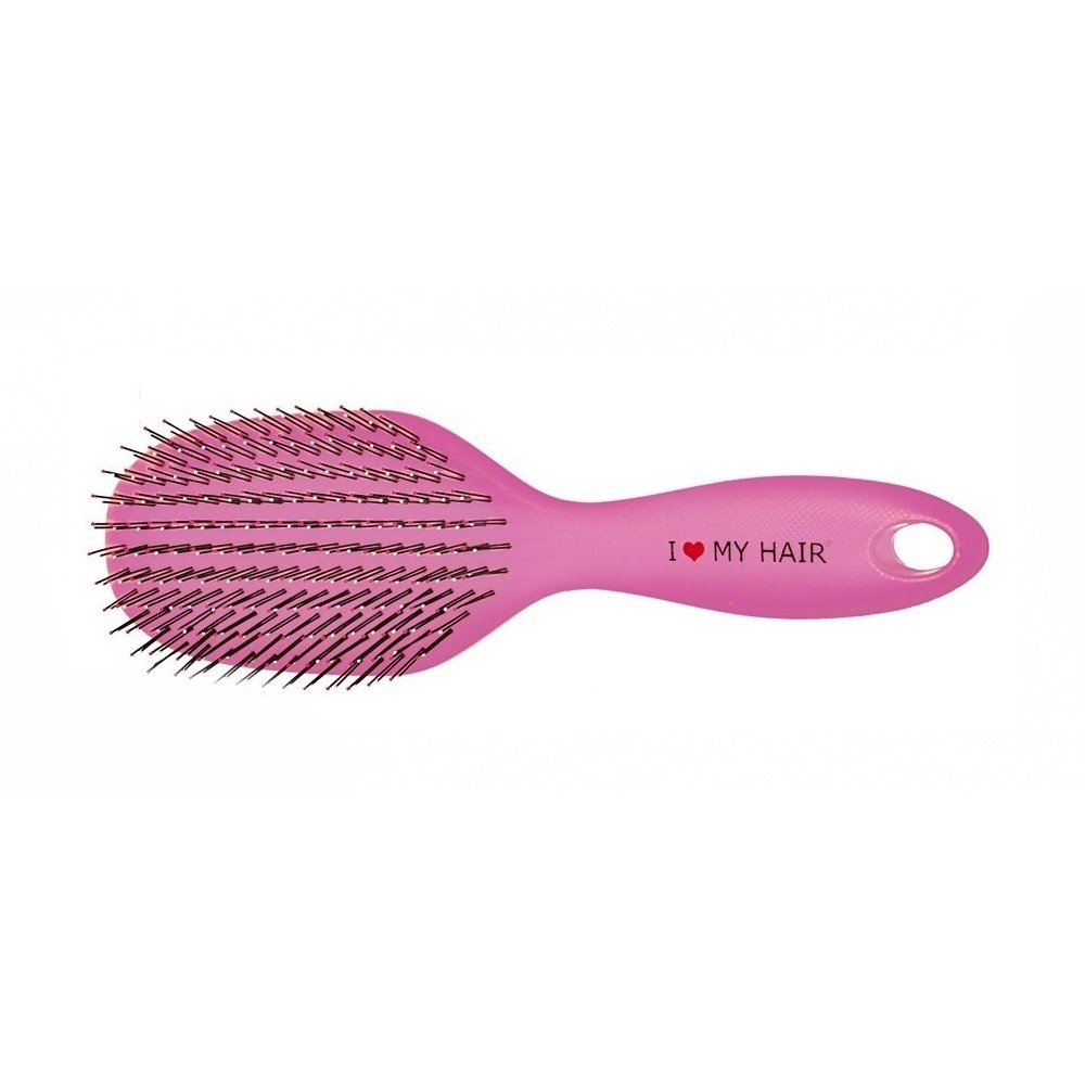 Щетка Spider I LOVE MY HAIR розовая размер L