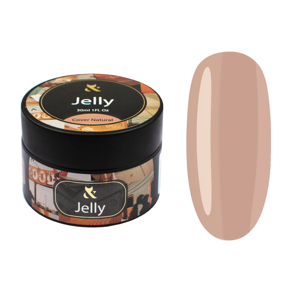 Гель для моделирования камуфлирующий (бежевый ) F.O.X Jelly Cover Natural, 30 мл